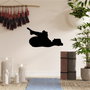 Wallity Yoga 8 Escultura de pared de metal negra